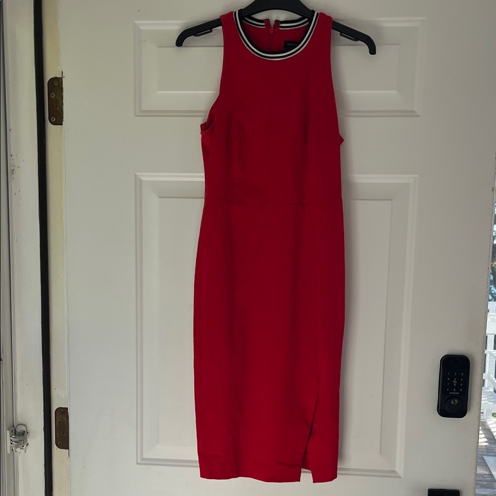 Banana Republic Red Sleeveless Dress GUC (4)